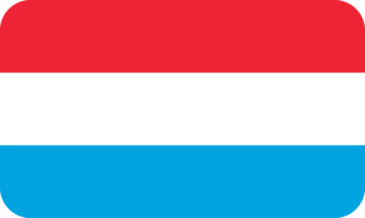 luxembourgian Flag of Luxembourg round corners png