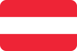 Austrian Flag of Austria round corners png