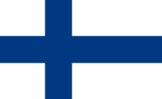 Finnish Flag of Finland round corners png