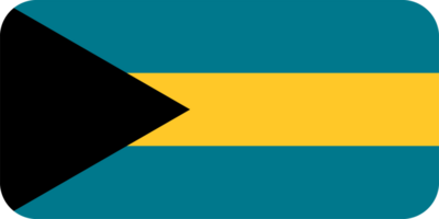 Bahamian Flagge von Bahamas runden Ecken png
