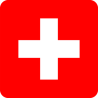 Swiss Flag of Switzerland round corners png