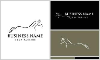 arabian horse line art template vector