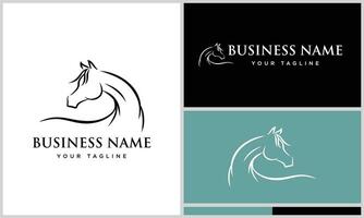 arabian horse line art template vector