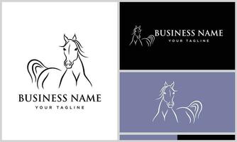 arabian horse line art template vector