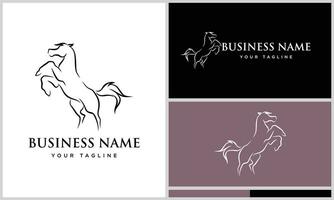 arabian horse line art template vector