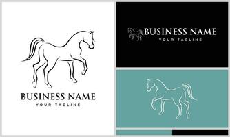 arabian horse line art template vector