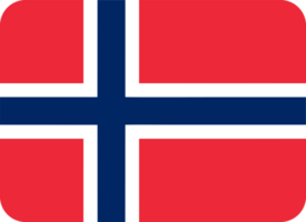 Norwegian Flag of Norway round corners png