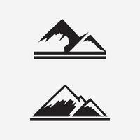 logotipo de icono de montaña vector