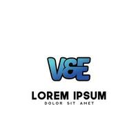 VE Initial Logo Design Vector