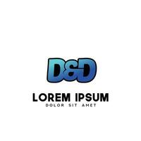 vector de diseño de logotipo inicial dd