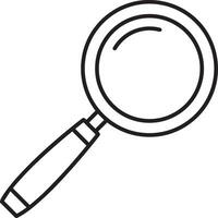 Zoom find icon symbol image vector. Illustration of the search lens design image vector