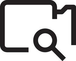 Zoom find icon symbol image vector. Illustration of the search lens design image vector