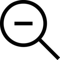 Zoom find icon symbol image vector. Illustration of the search lens design image vector