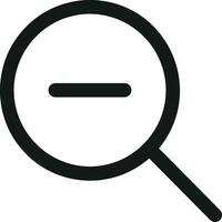 Zoom find icon symbol image vector. Illustration of the search lens design image vector