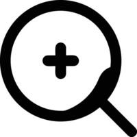 Zoom find icon symbol image vector. Illustration of the search lens design image vector