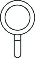 Zoom find icon symbol image vector. Illustration of the search lens design image vector