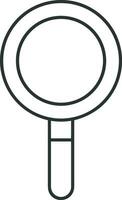 Zoom find icon symbol image vector. Illustration of the search lens design image vector