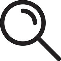 Zoom find icon symbol image vector. Illustration of the search lens design image vector