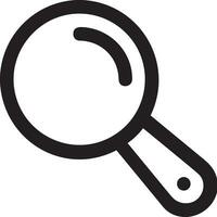 Zoom find icon symbol image vector. Illustration of the search lens design image vector