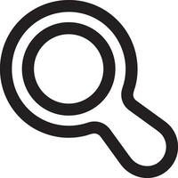 Zoom find icon symbol image vector. Illustration of the search lens design image vector