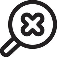 Zoom find icon symbol image vector. Illustration of the search lens design image vector