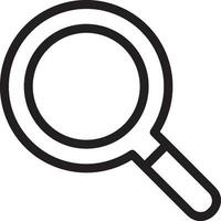 Zoom find icon symbol image vector. Illustration of the search lens design image vector