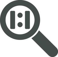 Zoom find icon symbol image vector. Illustration of the search lens design image vector