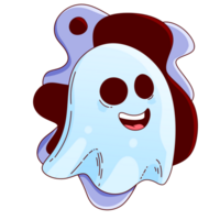 süß Halloween Element Aufkleber Symbol Geist png