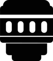 Zoom find icon symbol image vector. Illustration of the search lens design image vector