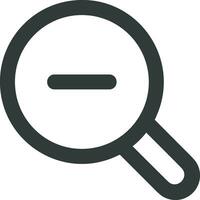 Zoom find icon symbol image vector. Illustration of the search lens design image vector