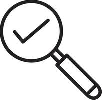 Zoom find icon symbol image vector. Illustration of the search lens design image vector