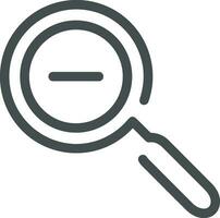 Zoom find icon symbol image vector. Illustration of the search lens design image vector