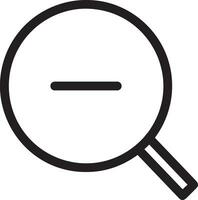 Zoom find icon symbol image vector. Illustration of the search lens design image vector