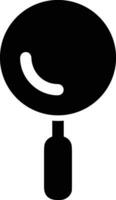 Zoom find icon symbol image vector. Illustration of the search lens design image vector