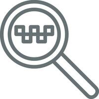 Zoom find icon symbol image vector. Illustration of the search lens design image vector