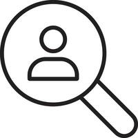 Zoom find icon symbol image vector. Illustration of the search lens design image vector