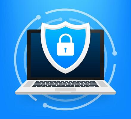 Data Protection, privacy, and internet security Vector illustration