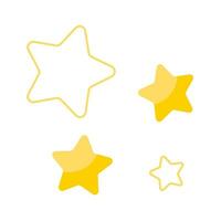 Vector star shape astronomy design element.