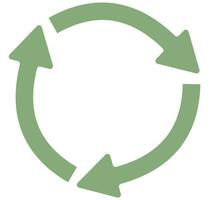 Recycle icon symbol vector. vector