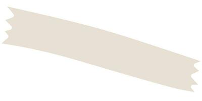 Vector illustration of a beige ribbon