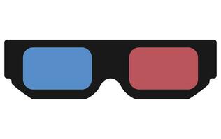 Vector illustration of 3D Glasses