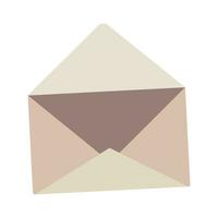 Mail envelope icon in flat style, envelope mockup, Mail and e-mail. vector