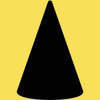 Cone shapes vector