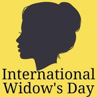 International Widows Day illustration vector