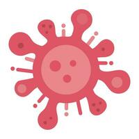 Virus icon. Virus corona cells. Coronavirus covid 19 disease respiratory pandemic vector illustration.