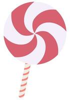 Red and white lollipops. vector