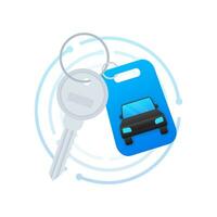 Car Key and of the alarm system. Vector illustration.