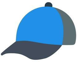 Blue baseball cap isolated icon design. vector