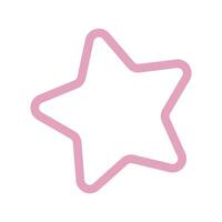 Star shape vector design element.
