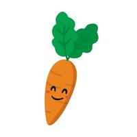 Carrot cute character mascot vector design.